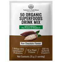Nature's Nutrition Super Greens & Reds & Protein Chocolate - Single Sachet